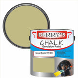Denny's Chalk Paint For Walls Colour- Canvas Meadow Drift Olive - Matte Wipe-Clean Coverage