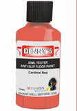 Denny's Floor Paint For Grip Coating Colour- Cardinal Red - Anti-Slip Hardwearing Safe
