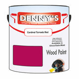 Denny's Wood Paint For Decking Colour- Cardinal Tornado Red - Anti-Slip Weatherproof Durable