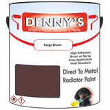 Denny's High Temp Paint For Boilers Colour- Cargo Brown - Heatproof Anti-Rust Longlife