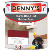 Denny's Waterpoof Paint For Stamp Out Damp Colour- Cargo Crimson Red - Damp-Block Mould-Safe Breathable