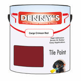 Denny's Tile Paint For Commercial Areas Colour- Cargo Crimson Red - High-Traffic Durable Easy-Clean