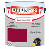 Denny's Floor Paint For Commercial Areas Colour- Cargo Heatwave Red - High-Traffic Anti-Slip Hardwearing