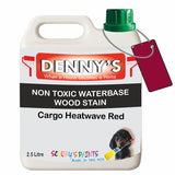 Denny's Stain Paint For Sheds Colour- Cargo Heatwave Red - Weatherproof Uv-Safe Nourish