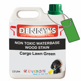 Denny's Stain Paint For Sheds Colour- Cargo Lawn Green - Weatherproof Uv-Safe Nourish