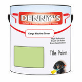 Denny's Tile Paint For Bathroom Tile Colour- Cargo Machine Green - Moistureproof Easy-Clean Makeover
