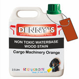 Denny's Stain Paint For Decking Colour- Cargo Machinery Orange - Anti-Slip Weatherproof Nourish