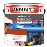 Denny's Waterpoof Paint For Pools Colour- Cargo Machinery Orange - Water-Seal Chlorine-Tough Anti-Slip