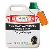 Denny's Stain Paint For Fences Colour- Cargo Orange - Weatherproof Uv-Safe Protect