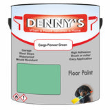Denny's Floor Paint For Commercial Areas Colour- Cargo Pioneer Green - High-Traffic Anti-Slip Hardwearing