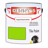 Denny's Tile Paint For Kitchen Tile Colour- Cargo Pressure Green - Wipe-Clean Grease-Resistant Refresh