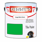 Denny's Tile Paint For Commercial Areas Colour- Cargo Retro Green - High-Traffic Durable Easy-Clean