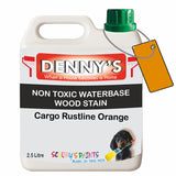 Denny's Stain Paint For Fences Colour- Cargo Rustline Orange - Weatherproof Uv-Safe Protect