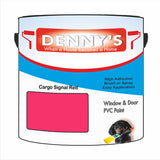 Denny's Plastic Paint For Pvc Colour- Cargo Signal Red - Adhesion Tough Colour-Hold