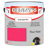 Denny's Floor Paint For Commercial Areas Colour- Cargo Signal Red - High-Traffic Anti-Slip Hardwearing