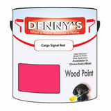 Denny's Wood Paint For Decking Colour- Cargo Signal Red - Anti-Slip Weatherproof Durable