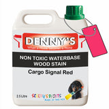 Denny's Stain Paint For Fences Colour- Cargo Signal Red - Weatherproof Uv-Safe Protect
