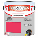 Denny's Floor Paint For Sheds Colour- Cargo Steelheart Red - Durable Anti-Slip Weatherproof