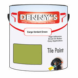 Denny's Tile Paint For Kitchen Tile Colour- Cargo Verdant Green - Wipe-Clean Grease-Resistant Refresh