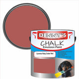 Denny's Chalk Paint For Ceilings Colour- Carmine Ruby Cedar Red - Matte Stain-Hide Ceiling