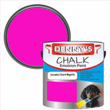 Denny's Chalk Paint For Furniture Colour- Carnation Charm Magenta - Matte Scuffproof Refresh