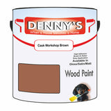 Denny's Wood Paint For Decking Colour- Cask Workshop Brown - Anti-Slip Weatherproof Durable