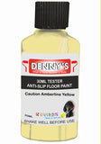Denny's Floor Paint For Grip Coating Colour- Caution Amberline Yellow - Anti-Slip Hardwearing Safe