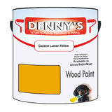 Denny's Wood Paint For Decking Colour- Caution Lumen Yellow - Anti-Slip Weatherproof Durable