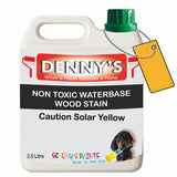 Denny's Stain Paint For Fences Colour- Caution Solar Yellow - Weatherproof Uv-Safe Protect