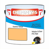Denny's Plastic Paint For Acrylic Colour- Caution Yellow - Adhesion Chip-Resistant Smooth