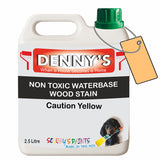Denny's Stain Paint For Fences Colour- Caution Yellow - Weatherproof Uv-Safe Protect