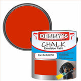 Denny's Chalk Paint For Walls Colour- Charm Candlelight Red - Matte Wipe-Clean Coverage