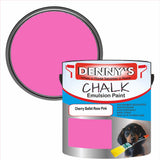 Denny's Chalk Paint For Walls Colour- Cherry Ballet Rose Pink - Matte Wipe-Clean Coverage