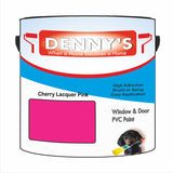 Denny's Plastic Paint For Doors Colour- Cherry Lacquer Pink - Scuffproof Wipeable Durable