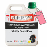 Denny's Stain Paint For Sheds Colour- Cherry Pastel Pink - Weatherproof Uv-Safe Nourish