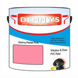 Denny's Plastic Paint For Doors Colour- Cherry Pastel Pink - Scuffproof Wipeable Durable