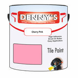 Denny's Tile Paint For Bathroom Tile Colour- Cherry Pink - Moistureproof Easy-Clean Makeover