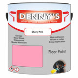 Denny's Floor Paint For Sheds Colour- Cherry Pink - Durable Anti-Slip Weatherproof