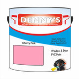 Denny's Plastic Paint For Windows Colour- Cherry Pink - Weatherproof Fade-Safe Upvc