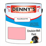 Denny's Emulsion Paint For Walls Colour- Peony Blossom Pink - Matte Wipe-Clean Durable Coverage