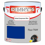 Denny's Floor Paint For Commercial Areas Colour- Chilled Compressor Blue - High-Traffic Anti-Slip Hardwearing