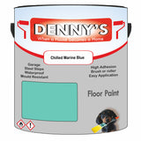Denny's Floor Paint For Commercial Areas Colour- Chilled Marine Blue - High-Traffic Anti-Slip Hardwearing