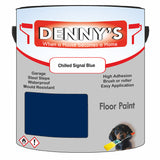 Denny's Floor Paint For Commercial Areas Colour- Chilled Signal Blue - High-Traffic Anti-Slip Hardwearing