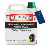 Denny's Stain Paint For Fences Colour- Chilled Steel Blue - Weatherproof Uv-Safe Protect