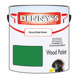Denny's Wood Paint For Decking Colour- Circuit Drab Green - Anti-Slip Weatherproof Durable