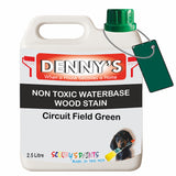 Denny's Stain Paint For Sheds Colour- Circuit Field Green - Weatherproof Uv-Safe Nourish