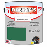 Denny's Floor Paint For Commercial Areas Colour- Circuit Lawn Green - High-Traffic Anti-Slip Hardwearing