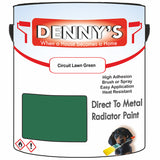 Denny's High Temp Paint For Grilles Colour- Circuit Lawn Green - Heatproof Rustguard Durable