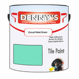 Denny's Tile Paint For Commercial Areas Colour- Circuit Pallet Green - High-Traffic Durable Easy-Clean