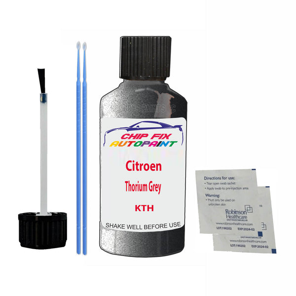 Citroen Thorium Grey Touch Up Paint Code KTH Scratch Repair Kit